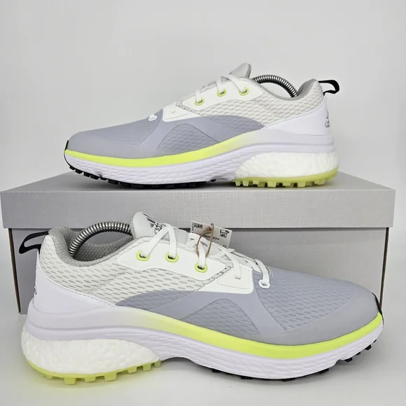 New adidas Solarmotion 'White Pulse Lime' Men's Spikeless Golf Shoes Size 10.5 - Picture 6 of 8